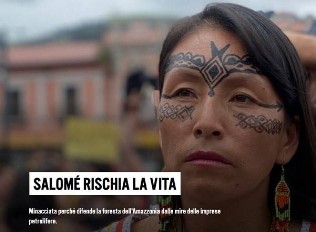 Firma Petizione Salomè rischia la vita | Amnesty