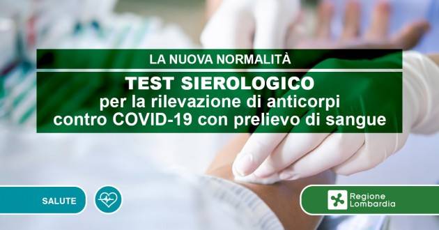 LombardiaNews Coronavirus, da lunedì 24/8 test sierologici per il personale della scuola