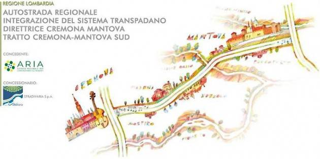 CREMONA - MANTOVA: ECCO IL TRACCIATO DELLA NUOVA AUTOSTRADA