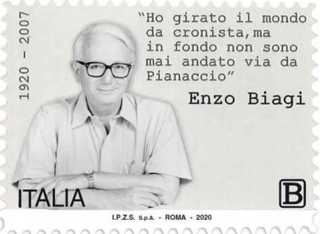 Le Poste Italiane dedicano un francobollo al giornalista Enzo Biagi | Giorgio Barbieri (Cremona) [ video]