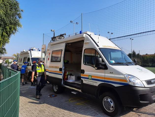 Provincia di Cremona esercitazione della Protezione civile. Effettuati test di comunicazione radio.