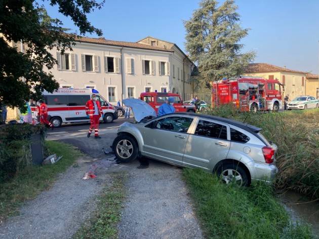 FRONTALE IN VIA CREMONA A CREMA: TRE FERITI