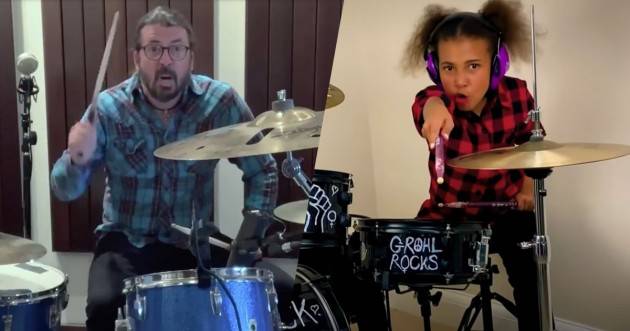 DAVE GROHL BATTUTO DA UNA BIMBA DI 10 ANNI - VIDEO