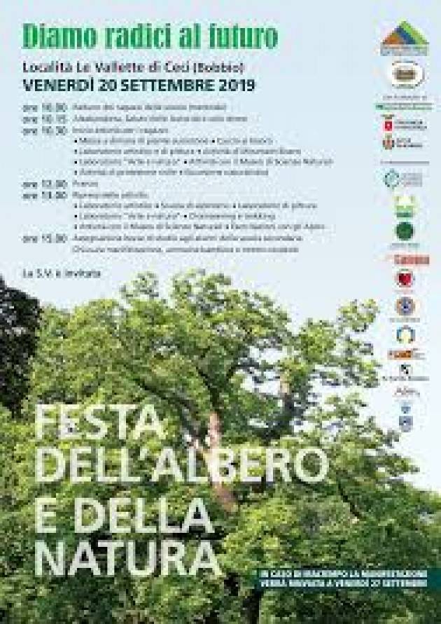 ''Diamo radici al futuro – Festa dell’albero e della Natura''. Conferenza stampa di presentazione 23.09.2020 ore 11