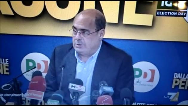 Referendum Taglio Parlamentari e Regionali: Nicola Zingaretti (Pd) molto soddisfatto (Video)