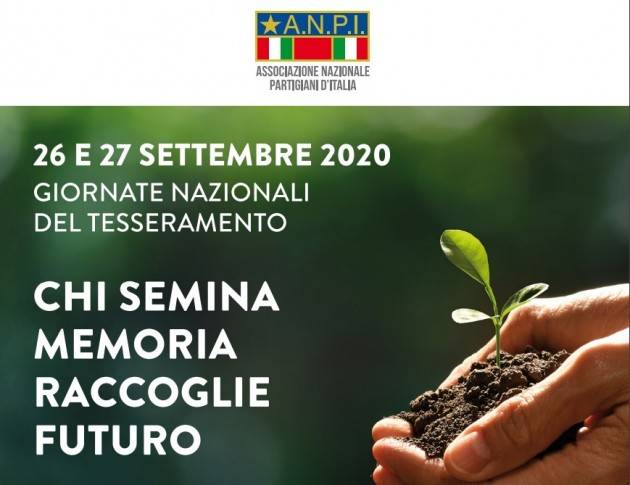 Presidio ANPI Cremona il 26/9 per tesseramento 2020