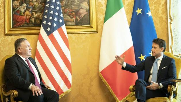 Conte e Di Maio incontrano il Segretario di Stato USA Mike Pompeo
