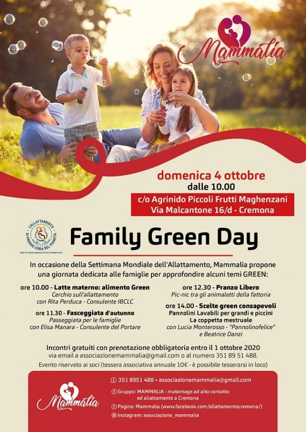 Cremona  il 4 ottobre si celebra Settimana Mondiale dell'Allattamento | Associazione Mammalia