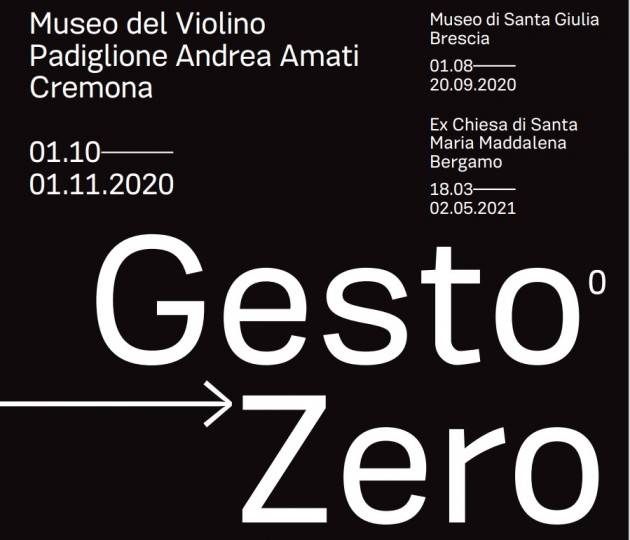 MDV Istantanee 2020 E' Approdata a Cremona, sua seconda tappa, la mostra GestoZero.