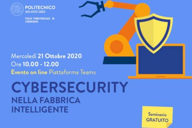 Al Campus di Cremona, Cybersecurity nella Fabbrica Intelligente