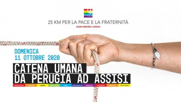  Anche il Comune di Cremona aderisce alla “Catena Umana Perugia-Assisi per la pace e la fraternità”