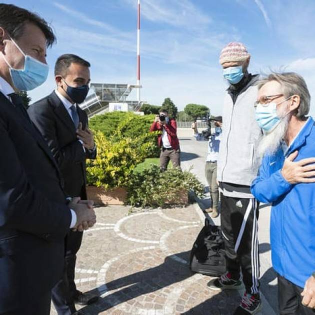 ITALIA- ARRIVATI A ROMA PADRE GIGI E DON NICOLA