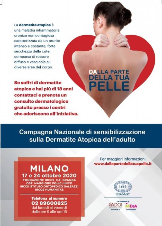 Campagna sulla dermatite A Milano