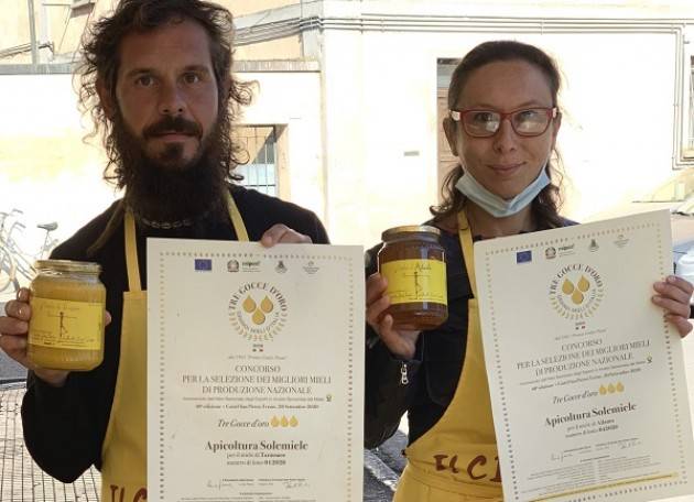 Coldiretti Manuel Manelli, apicoltore da primato Da Crema, 1°classificato con i mieli  al concorso ‘Tre gocce d’oro’