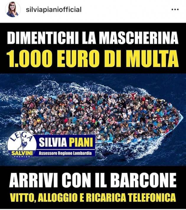 Mammì (M5S Lombardia). ‘Propaganda che puzza di razzismo dell’Assessore  regionale alla famiglia’