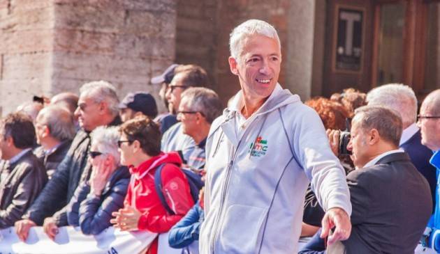 MARATONINA DI CREMONA: Mario Pedroni,  'mi mancherà la mattina della partenza, sono 18 anni che dopo lo sparo mi commuovo'. 