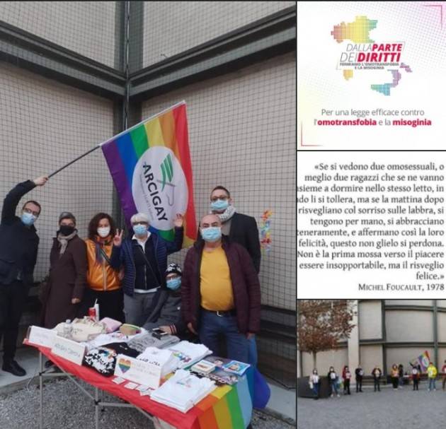 Cremona Arcigay in piazza per chiedere l'approvazione della legge contro l'omotransfobia