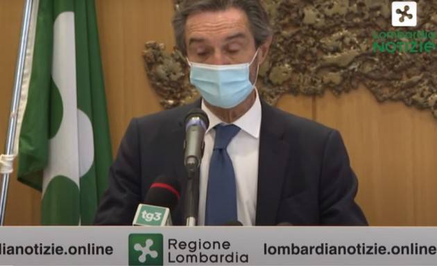 LombNews Covid, Fontana: curva epidemiologica preoccupante, avanti con ‘Dad’ ed altre misure [video]