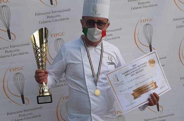 AL NEO ‘MAESTRO’ RUGGIERO CARLI LA MEDAGLIA D’ORO PER IL MIGLIOR PANETTONE AL MONDO