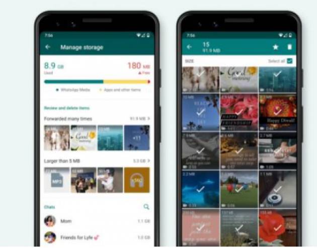 Zeus WhatsApp, ora è più facile eliminare foto e video inutili