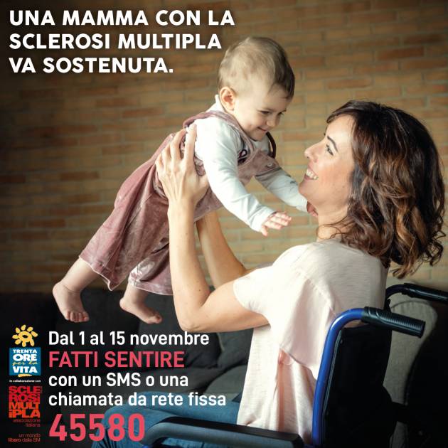 Una mamma con la sclerosi multipla (SM) va sostenuta.