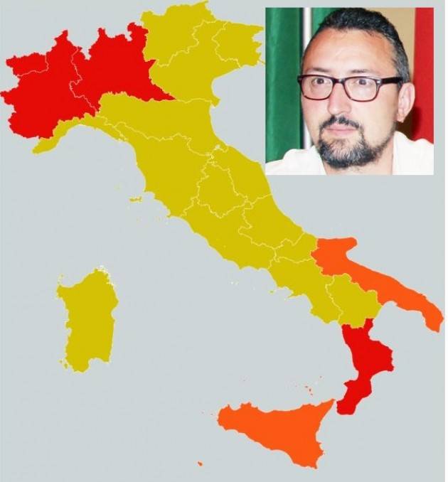 Matteo Piloni (Pd) Suddivisione in 3 zone fatta su base di 21 indicatori individuati  Governo aprile scorso. Non ieri.