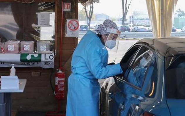 In Lombardia cala rapporto positivi/tamponi, 152 morti