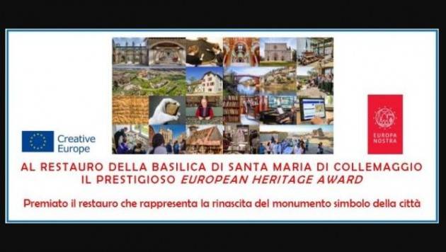 CELEBRATI I VINCITORI ITALIANI DI ''EUROPA NOSTRA AWARD 2020''
