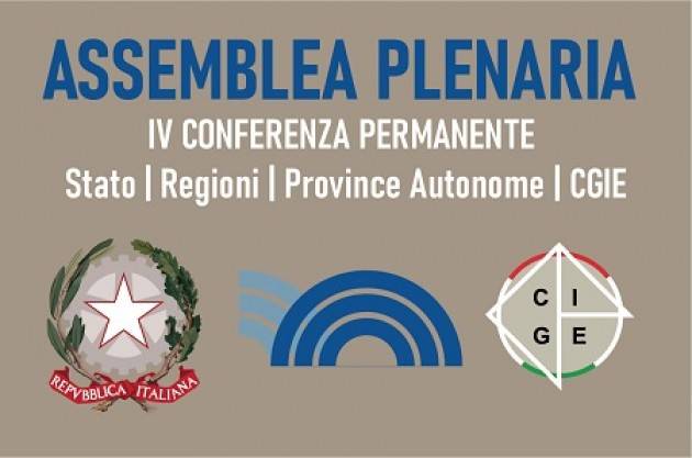 NELLA PRIMAVERA 2021 LA CONFERENZA PERMANENTE STATO-REGIONI-PROVINCE AUTONOME-CGIE