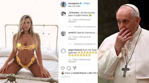 Inchiesta per un like dell’account del Papa a una modella brasiliana