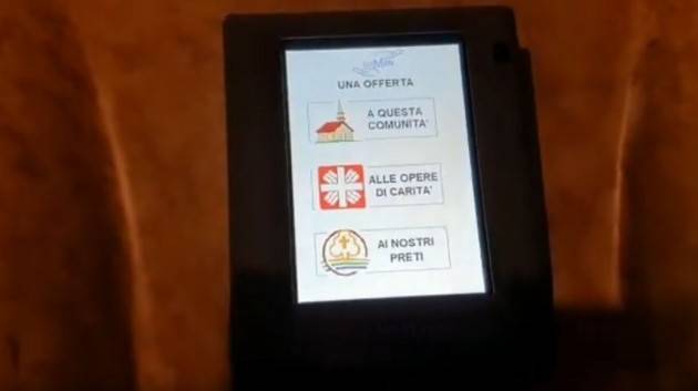 Le offerte dei fedeli ai tempi del Covid, arriva il POS in chiesa