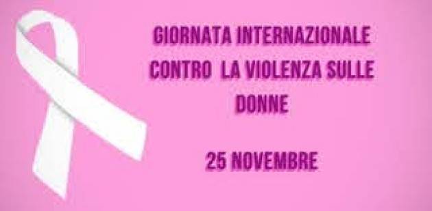 25 NOVEMBRE, BANDIERA A MEZZ’ASTA PER LA GIORNATA INTERNAZIONALE PER L’ELIMINAZIONE DELLA VIOLENZA SULLE DONNE