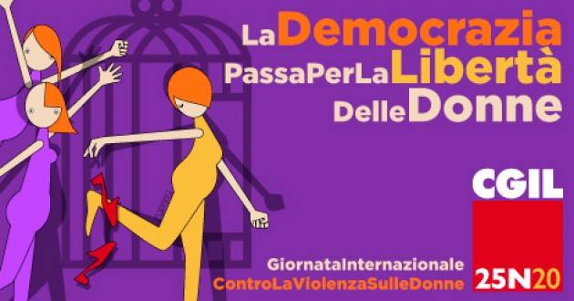 25 novembre: Cgil, la democrazia passa per la libertà delle donne