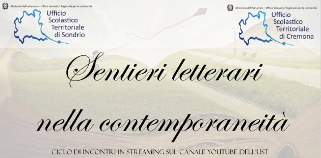 ‘Sentieri letterari nella contemporaneità’, via alla rassegna letteraria online promossa dall’UST Cremona