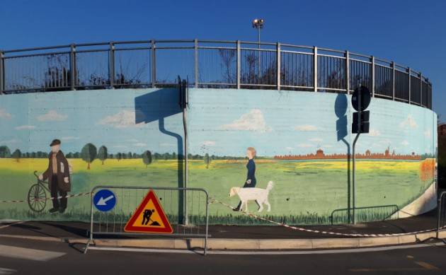 CREMA - ALLA STAZIONE IL MURALES CATTURA INQUINAMENTO