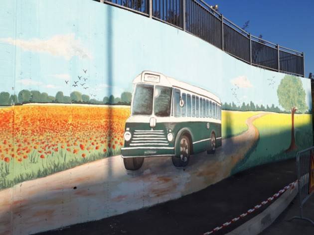 CREMA - ALLA STAZIONE IL MURALES CATTURA INQUINAMENTO