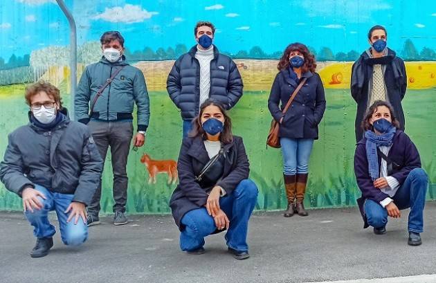 Il murales di Crema, il primo realizzato con vernice anti-smog, presentato.