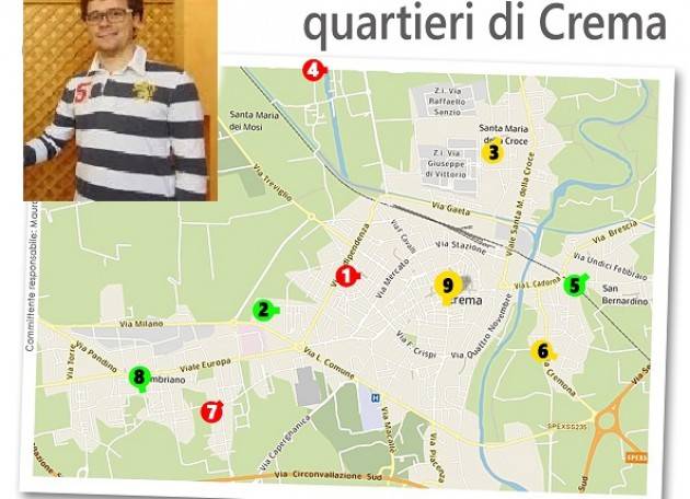  Crema Criticità quartieri Quali gli impegni del comune ? Manuel Draghetti (M5S)