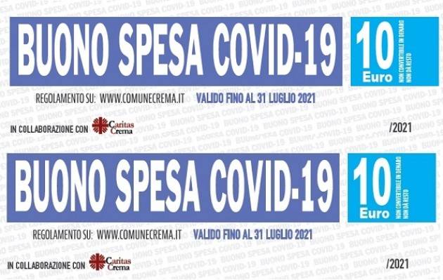 Crema  Pronti i buoni spesa di dicembre 2020 Partnership Comune-Caritas