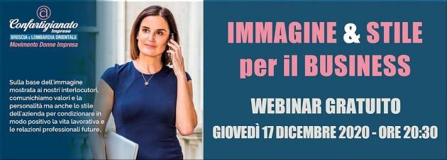 Evento online, “Immagine & Stile per il business” Giovedì 17 Dicembre 2020 – Ore 20.30