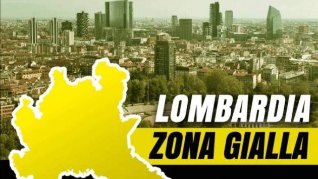 Matteo Piloni (Pd) Da DOMENICA 13 DICEMBRE la Lombardia sarà ZONA GIALLA Ma non è liberi tutti