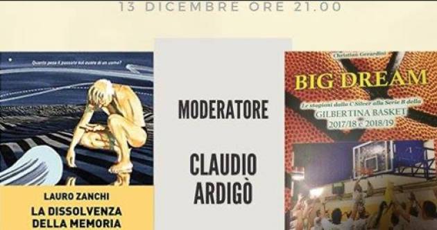 FIERA DEL LIBRO DI CREMONA: questa sera dalla pagina FB dell'evento Claudio Ardigò dialogherà con Lauro Zanchi e Christian Gerardini 