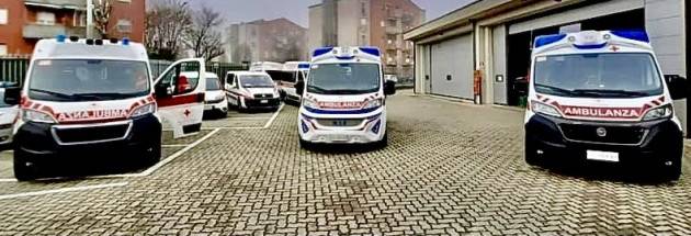 CREMONA - TRE NUOVE AMBULANZE PER LA CROCE ROSSA