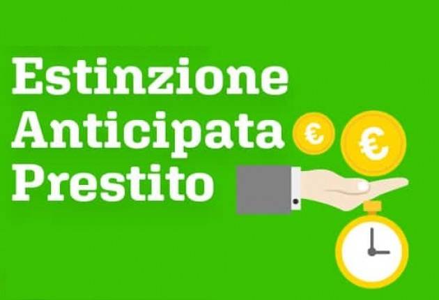 CODACONS CREMONA: ESTINZIONE ANTICIPATA DEL FINANZIAMENTO?