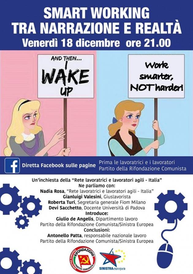 SMART WORKING TRA NARRAZIONE E REALTÀ | Rifondazione Comunista