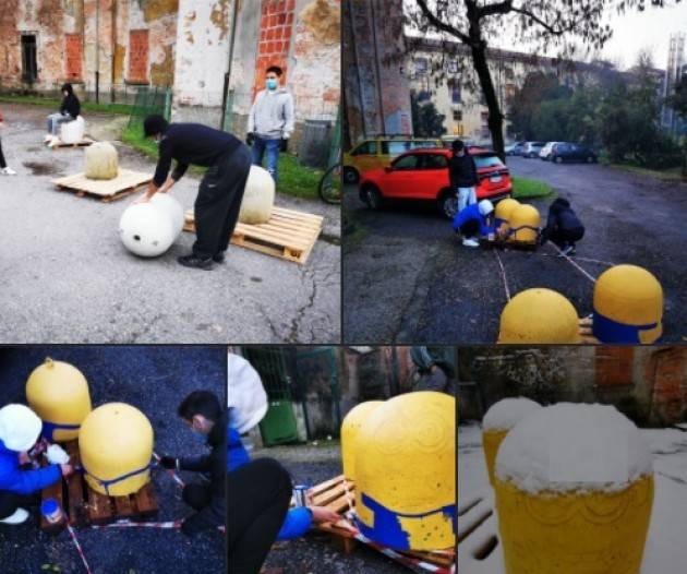 Filippo Bonali (CR) I lavori di volontariato scuola Martini finiti per Natale