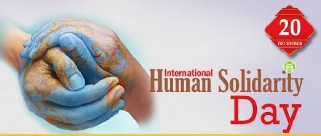 CNDDU Oggi, 20 dicembre si celebra International Human Solidarity Day