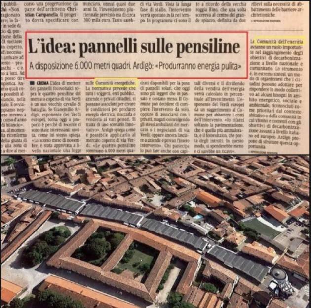 Gianemilio Ardigo' (Crema) : Idea pannelli solari sulle pensiline