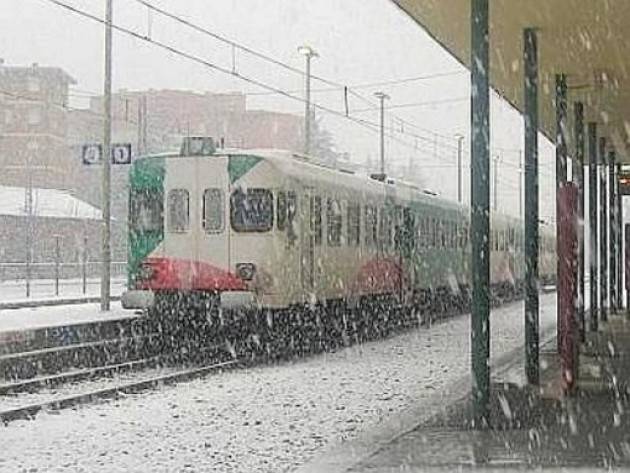 Lombardia Ferrovie/ Lunedì 28 dicembre scatta il piano neve: meno treni sui binari