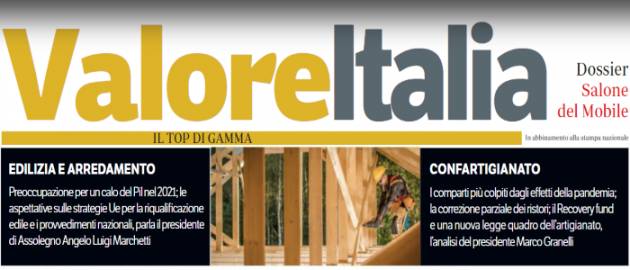 MEDIA – A ‘'Valore Italia’': Innovazione, territorialità, fare rete per uscire dalla bufera Covid